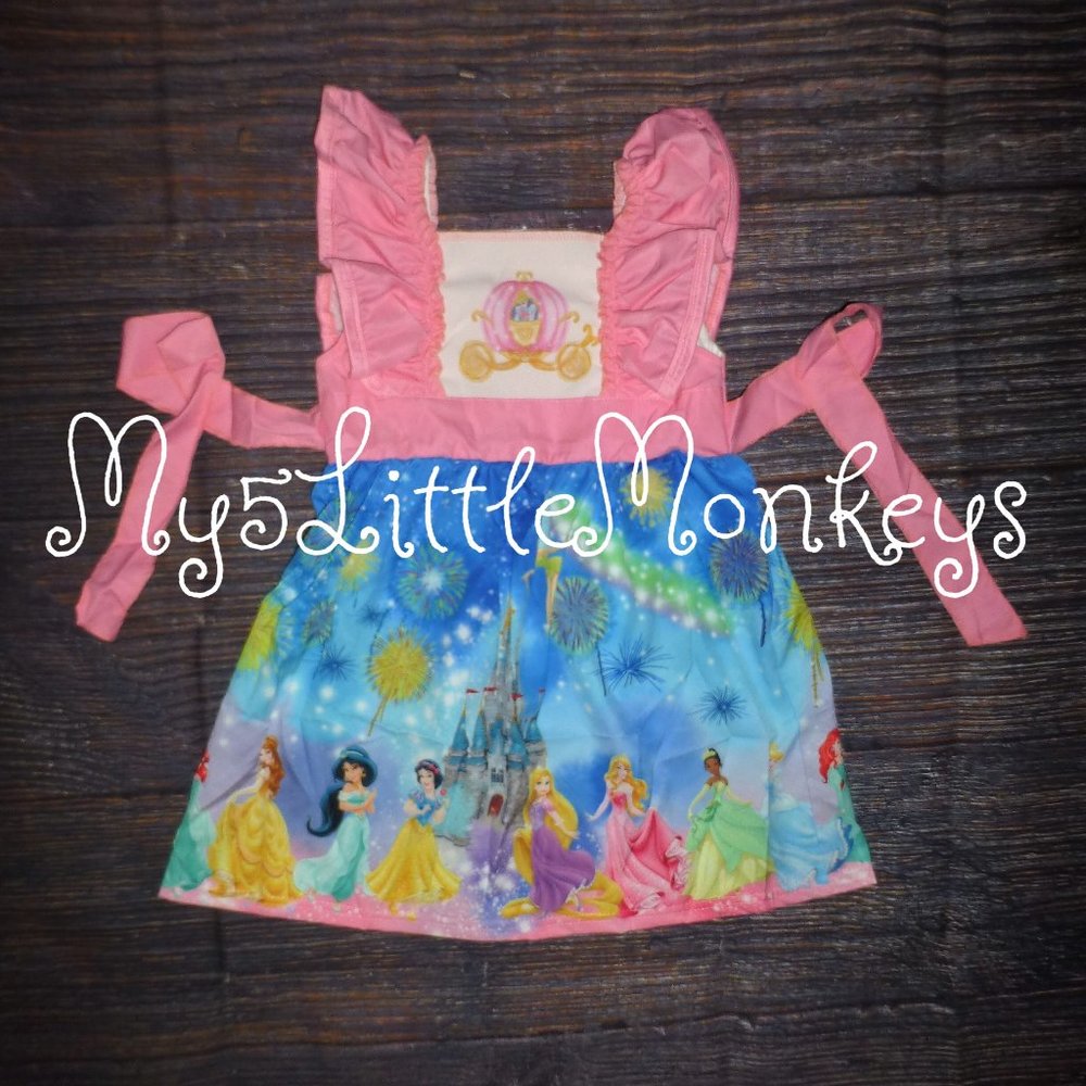 Princess Cinderella Belle Snow White Ariel Dress